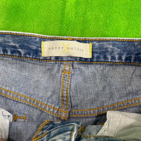 Happy X Nature Acid Wash High-Rise Strasight Jeans Sz 30 - Picture 10 of 11